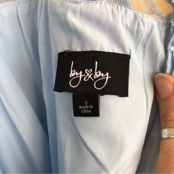 by & by Strapless Lace and Tulle Special Occasion Dress - Picture 6 of 7